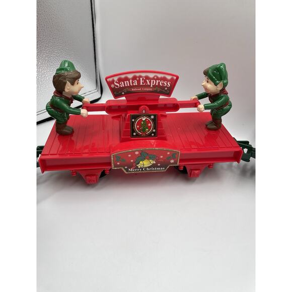 Vintage EZTEC Santa Express Christmas Train Lot Of 3 Pieces - Picture 3 of 13